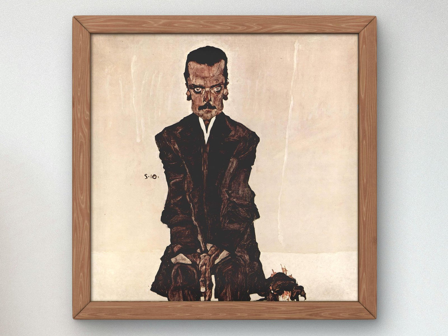 Portrait of Eduard Kosmack by Egon Schiele, 1910, Expressionism, fine art print