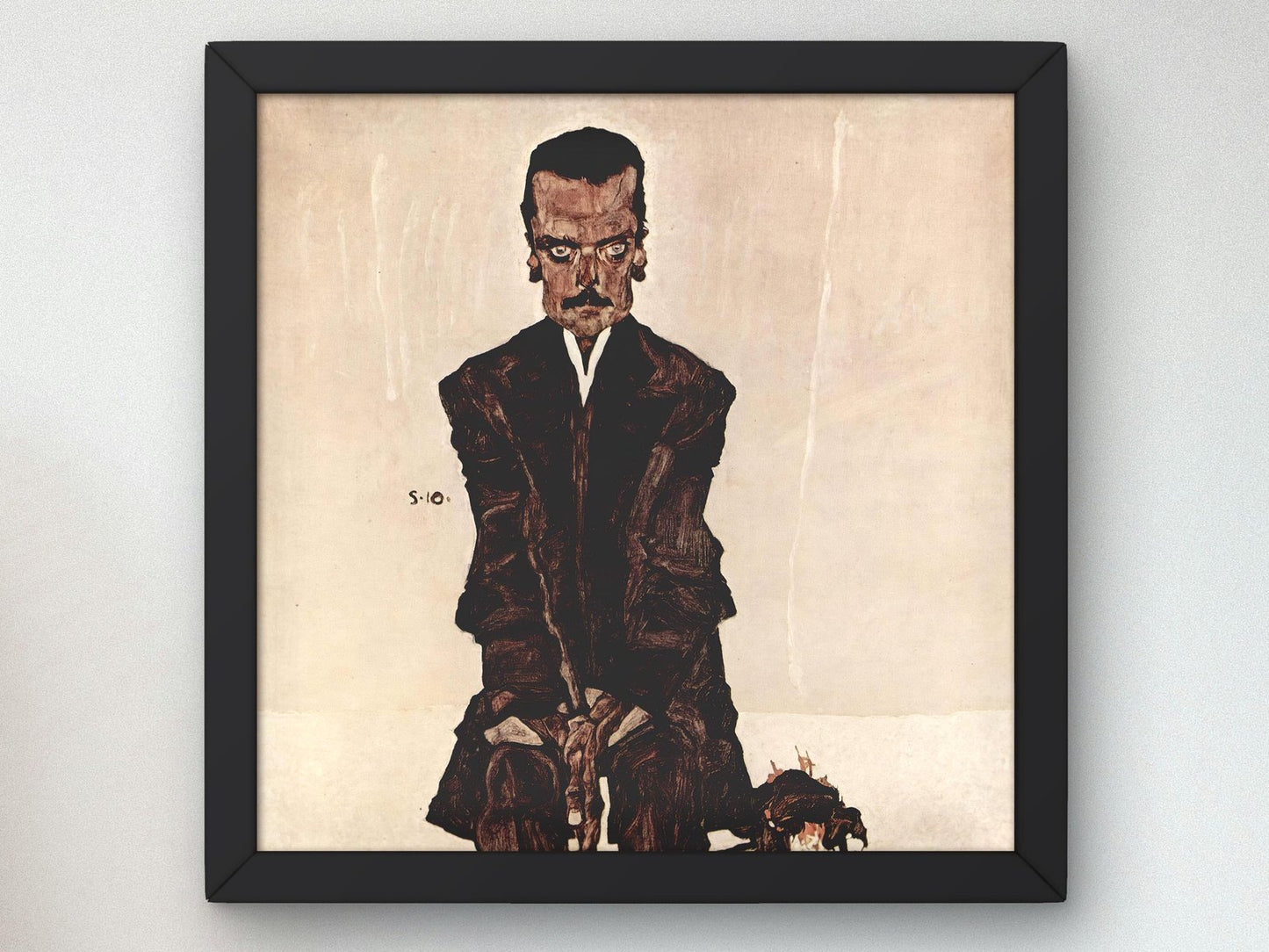 Portrait of Eduard Kosmack by Egon Schiele, 1910, Expressionism, fine art print