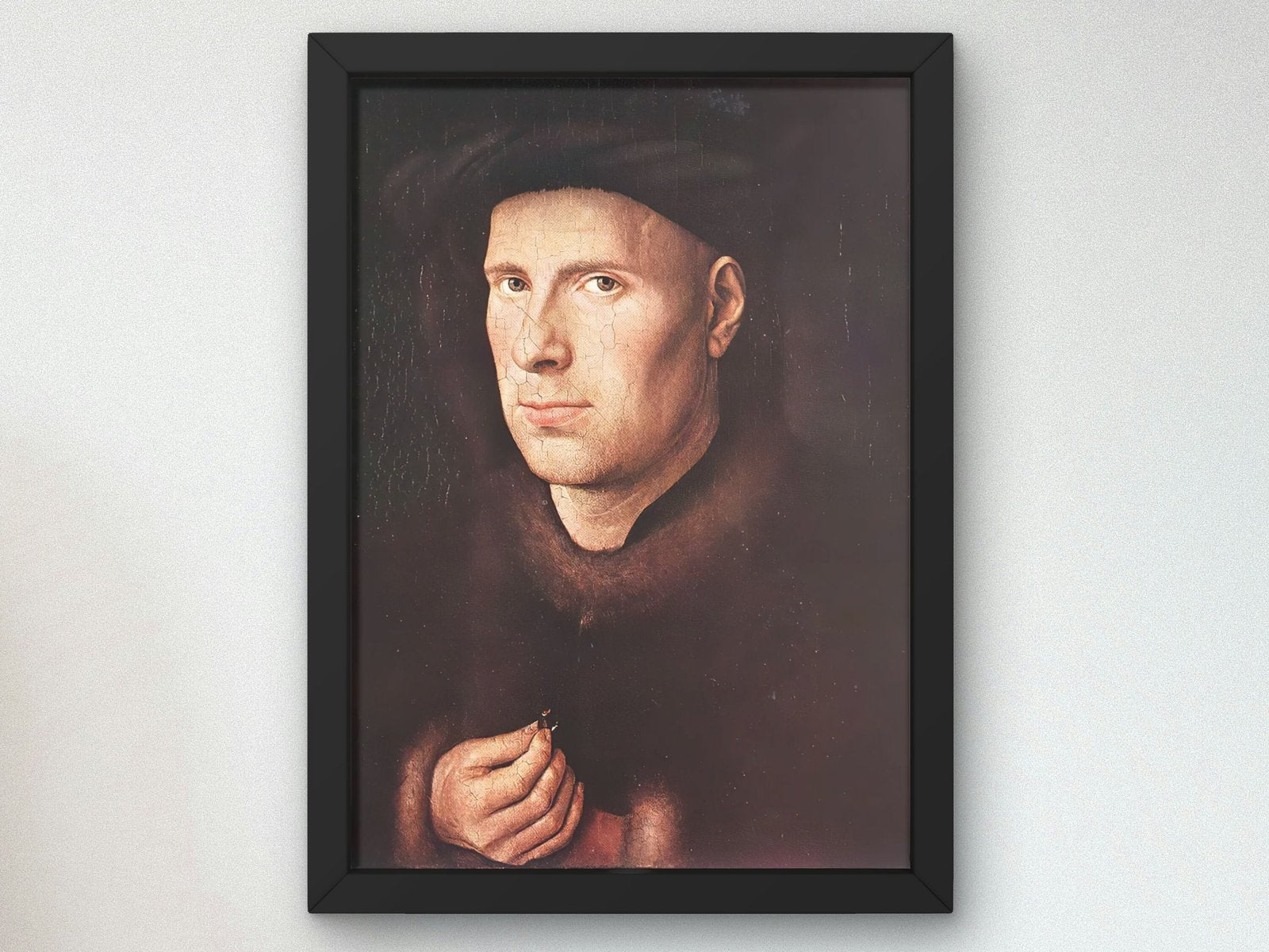 Portrait of Jan de Leeuw by Jan van Eyck, 1436, Renaissance, fine art print