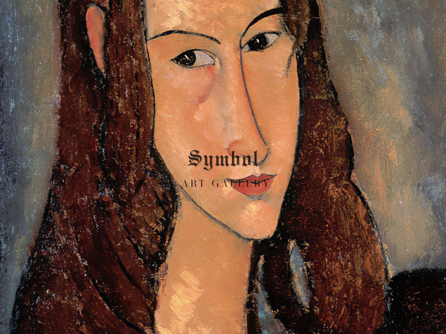 Portrait of Jeanne Hebuterne by Amedeo Modigliani, 1918, Expressionism and Fauvism, fine art print