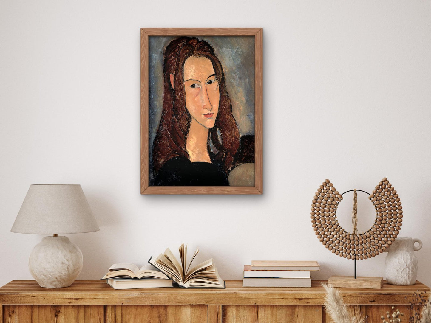 Portrait of Jeanne Hebuterne by Amedeo Modigliani, 1918, Expressionism and Fauvism, fine art print