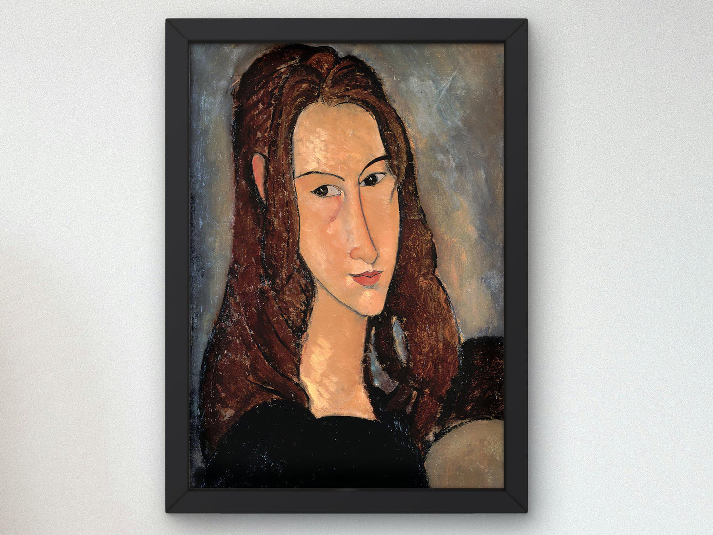 Portrait of Jeanne Hebuterne by Amedeo Modigliani, 1918, Expressionism and Fauvism, fine art print