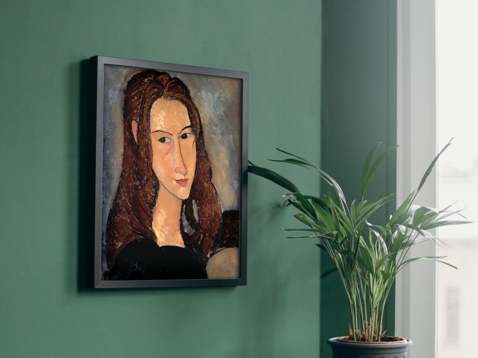 Portrait of Jeanne Hebuterne by Amedeo Modigliani, 1918, Expressionism and Fauvism, fine art print