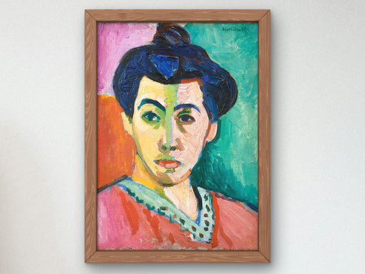 Portrait of Madame Matisse by Henri Matisse, 1905, Expressionism and Fauvism, fine art print