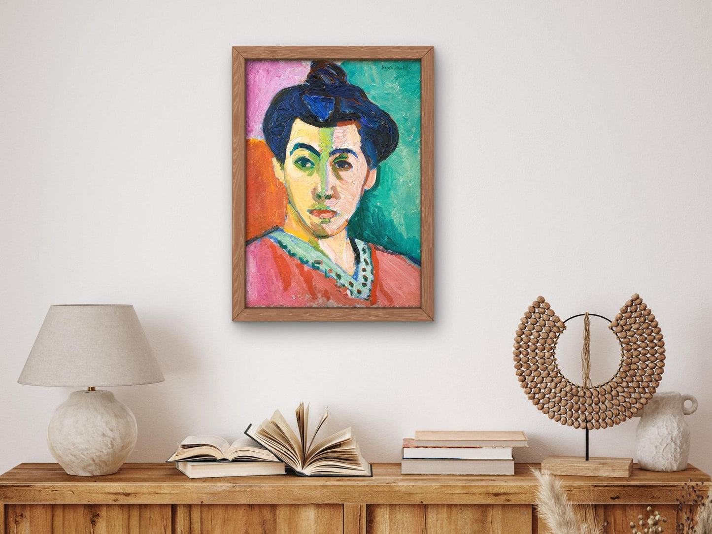 Portrait of Madame Matisse by Henri Matisse, 1905, Expressionism and Fauvism, fine art print