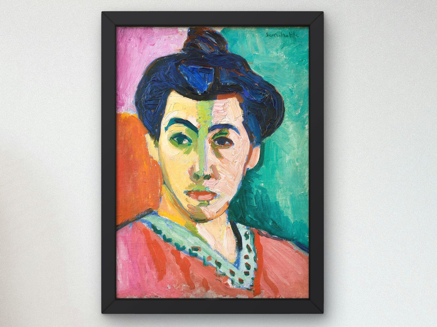 Portrait of Madame Matisse by Henri Matisse, 1905, Expressionism and Fauvism, fine art print