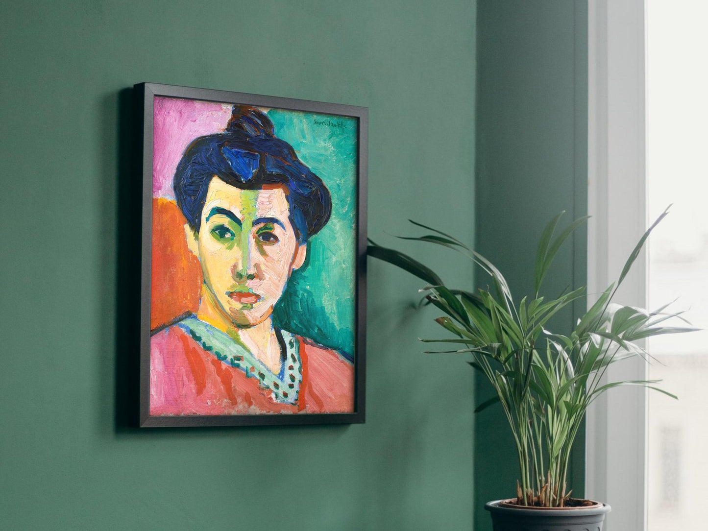 Portrait of Madame Matisse by Henri Matisse, 1905, Expressionism and Fauvism, fine art print