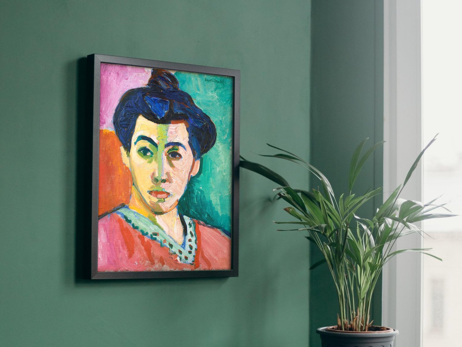 Portrait of Madame Matisse by Henri Matisse, 1905, Expressionism and Fauvism, fine art print