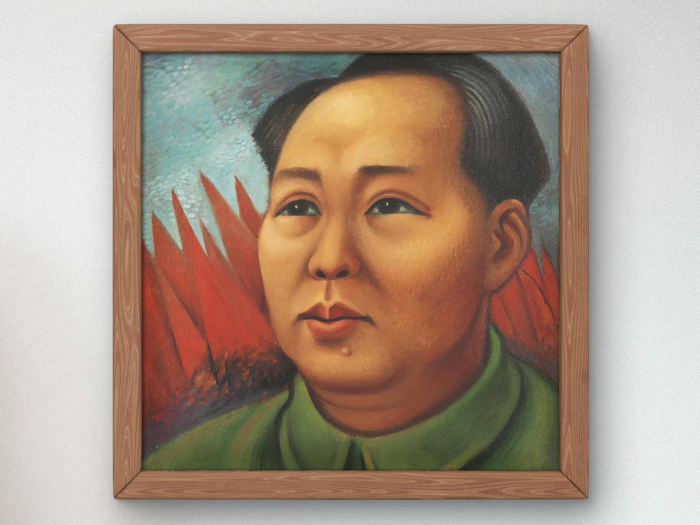 Portrait of Mao Tse-Tung by Miguel Covarrubias, 1939, Art Deco and American Modernism, fine art print