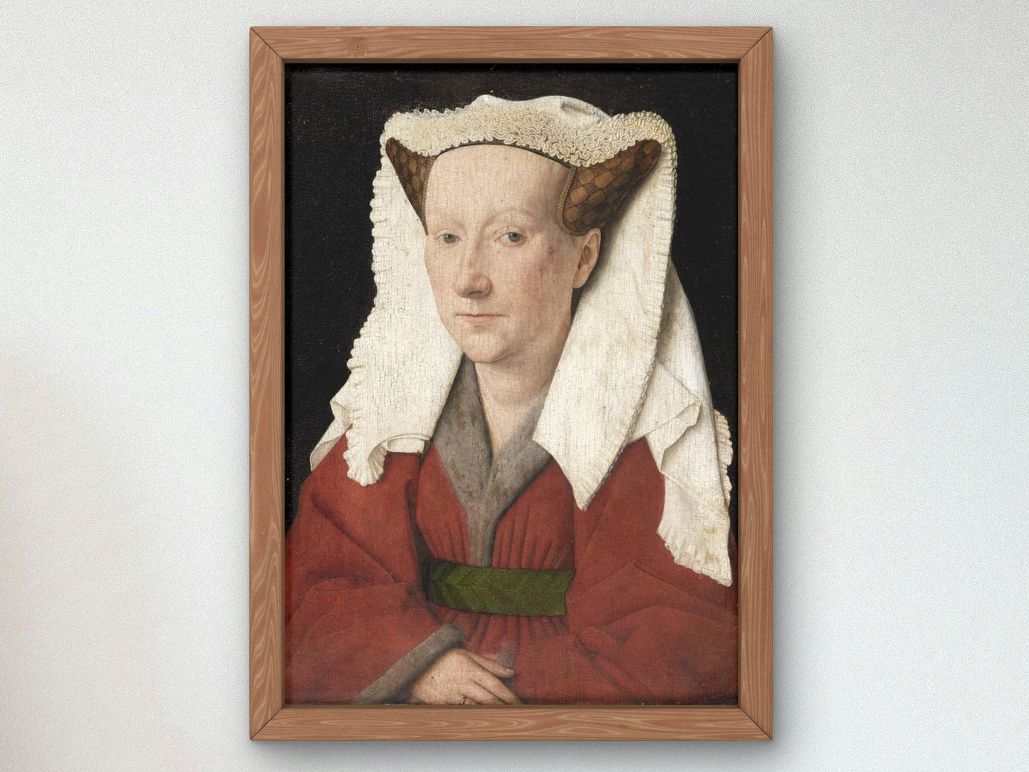 Portrait of Margaret van Eyck by Jan van Eyck, 1439, Renaissance, fine art print