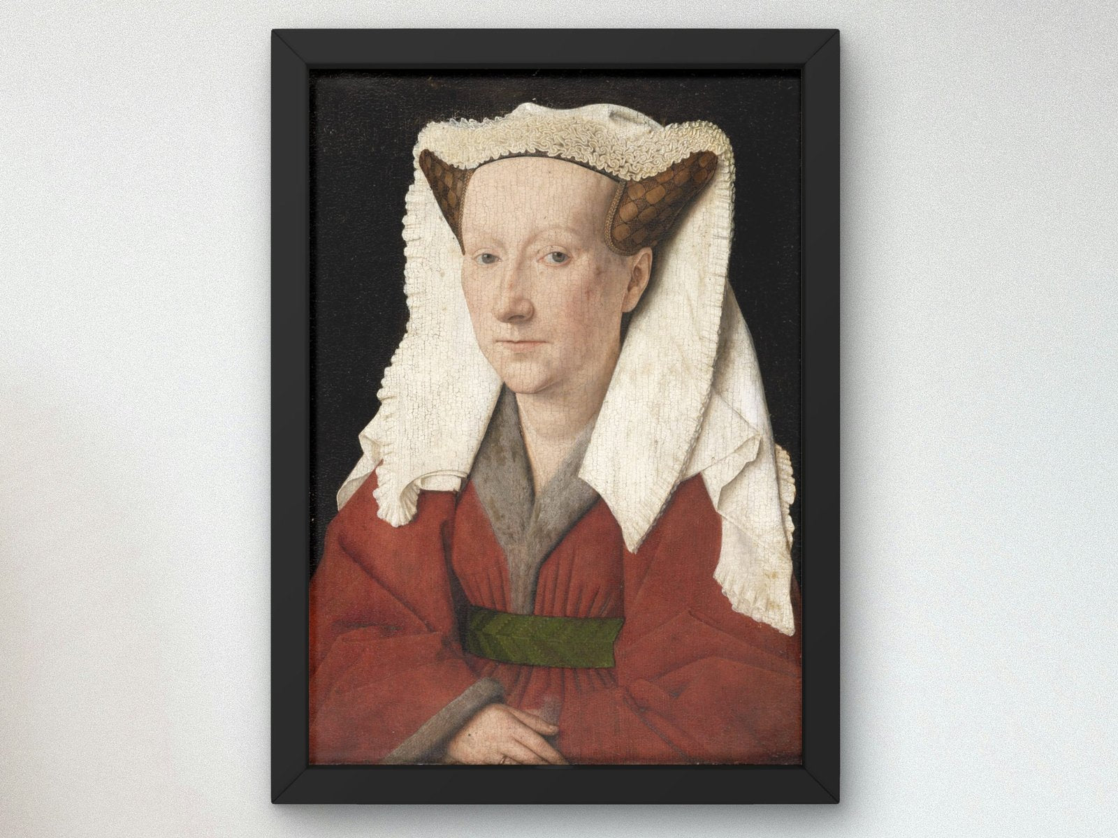 Portrait of Margaret van Eyck by Jan van Eyck, 1439, Renaissance, fine art print