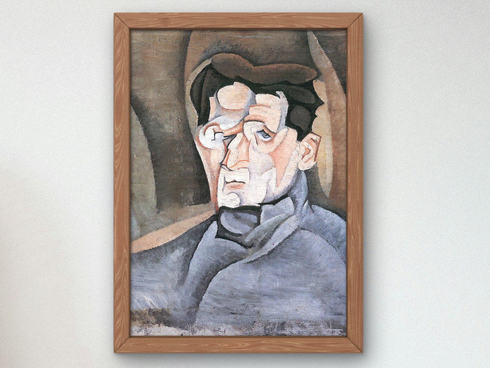 Portrait of Maurice Raynal by Juan Gris, 1911, Cubism and Abstract Art, fine art print