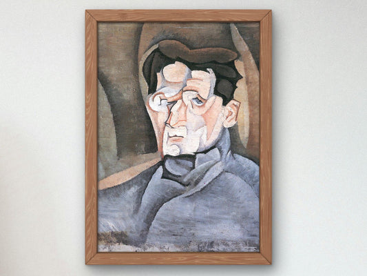 Portrait of Maurice Raynal by Juan Gris, 1911, Cubism and Abstract Art, fine art print