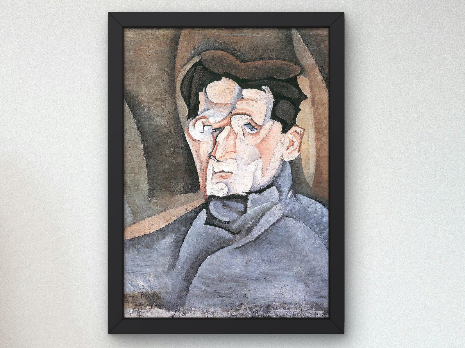 Portrait of Maurice Raynal by Juan Gris, 1911, Cubism and Abstract Art, fine art print