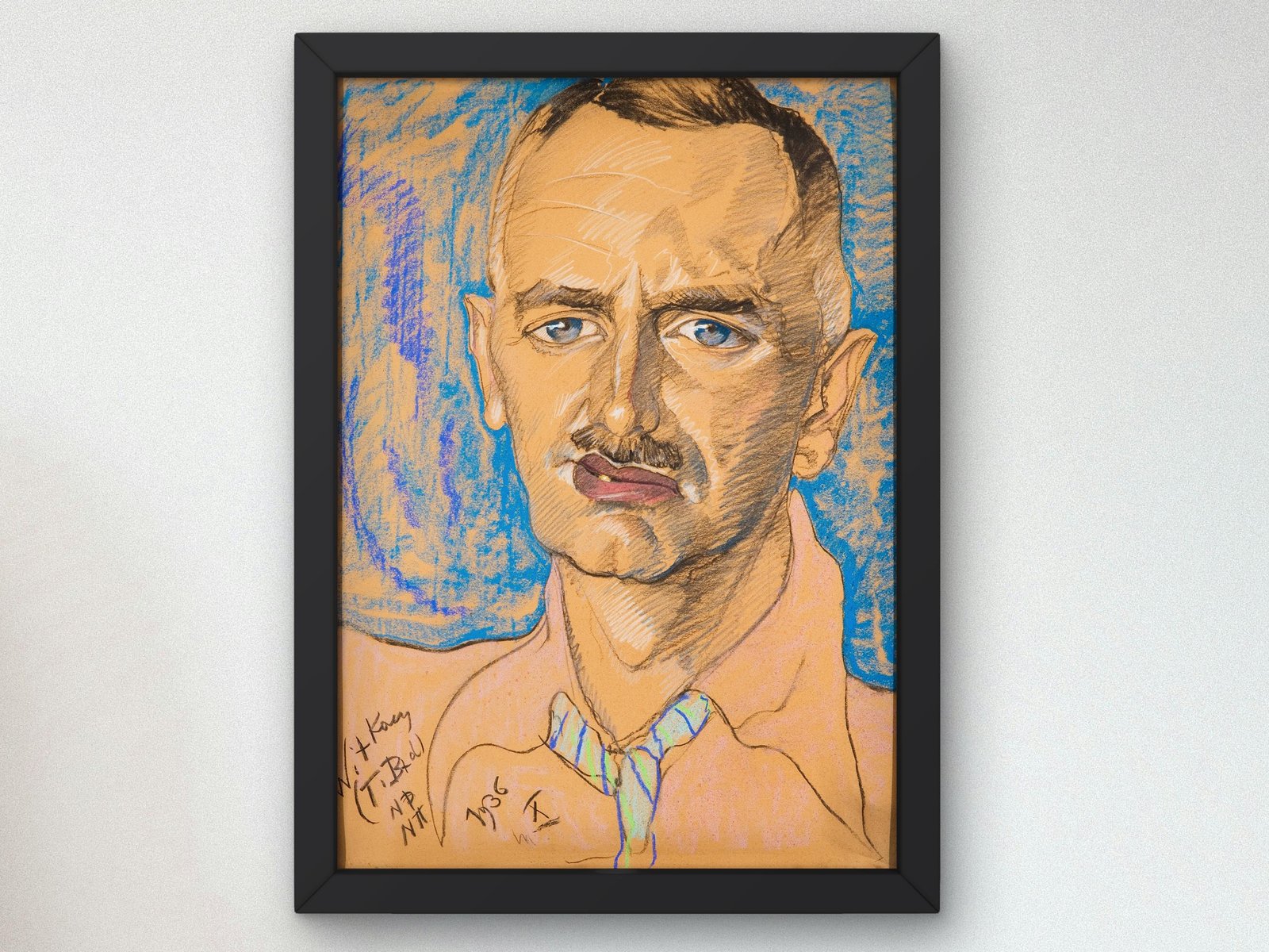 Portrait of Mieczysław Gajewicz by Stanisław Ignacy Witkiewicz, 1936, Expressionism, fine art print