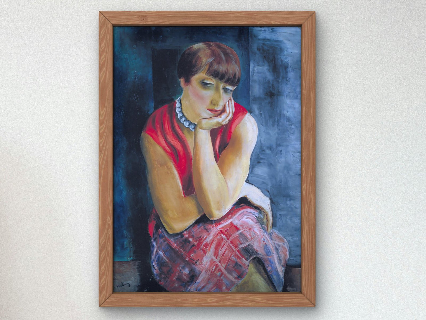 Portrait of Mrs. Renée Kisling by Moïse Kisling, 1920, Art Deco and American Modernism, fine art print