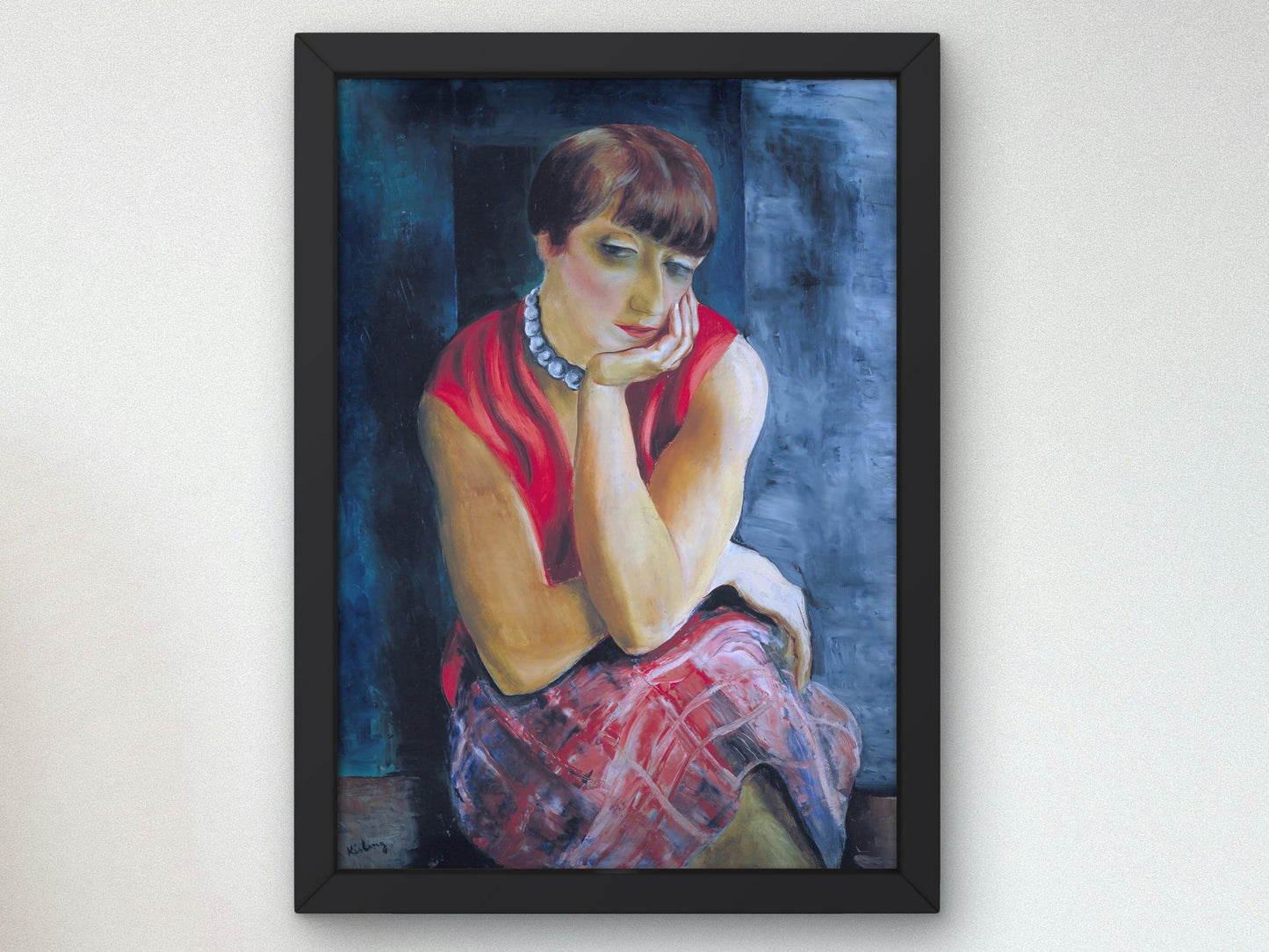 Portrait of Mrs. Renée Kisling by Moïse Kisling, 1920, Art Deco and American Modernism, fine art print