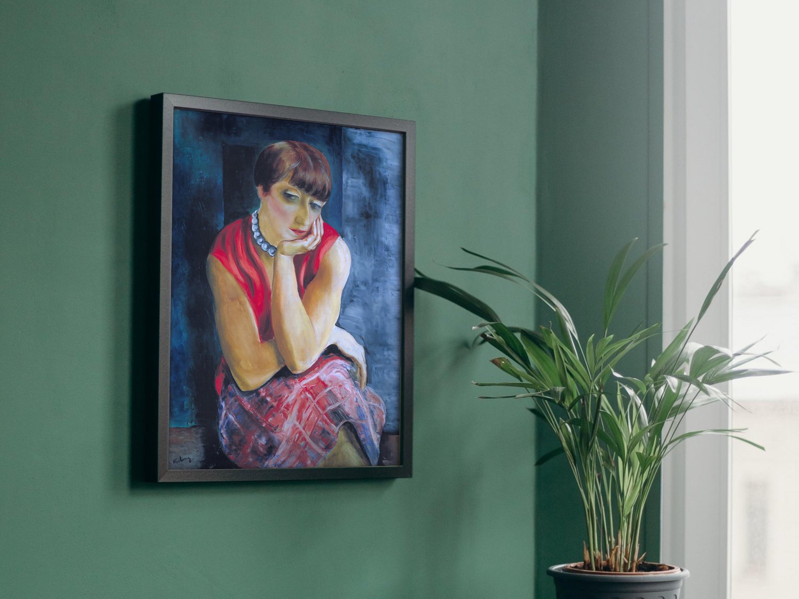 Portrait of Mrs. Renée Kisling by Moïse Kisling, 1920, Art Deco and American Modernism, fine art print