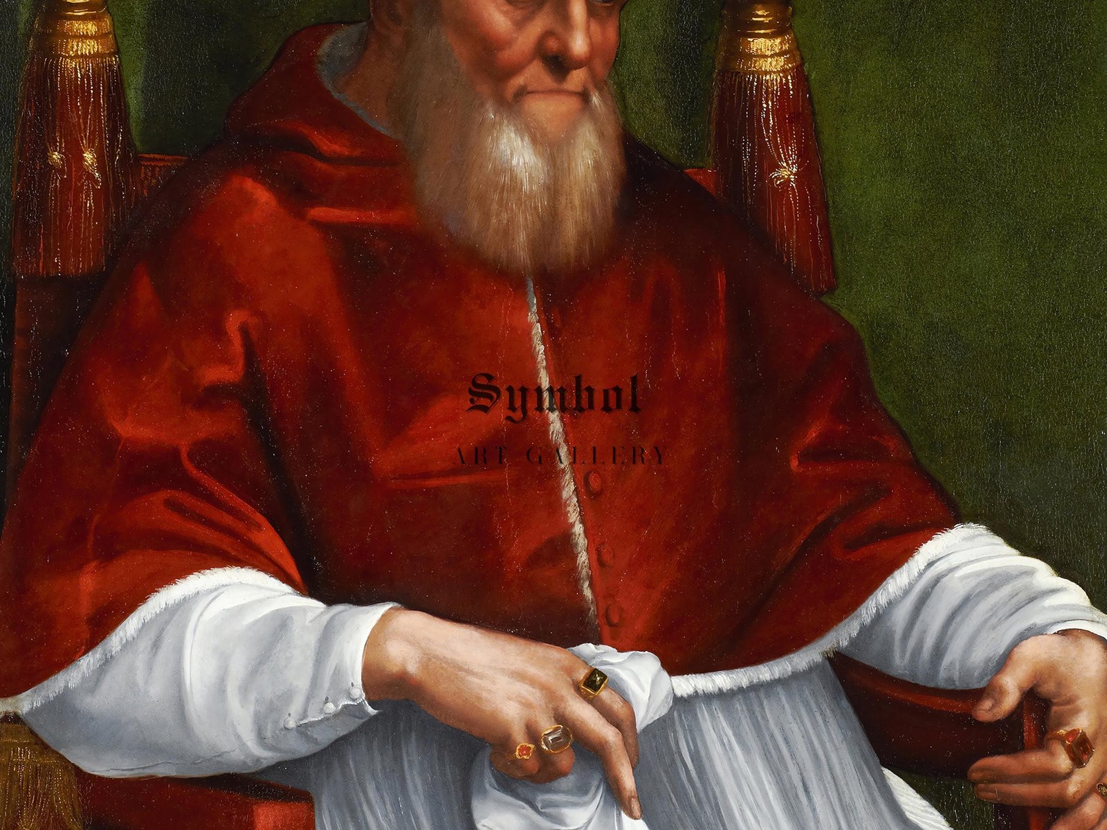 Portrait of Pope Julius II by Raphael, 1511, Renaissance, fine art print