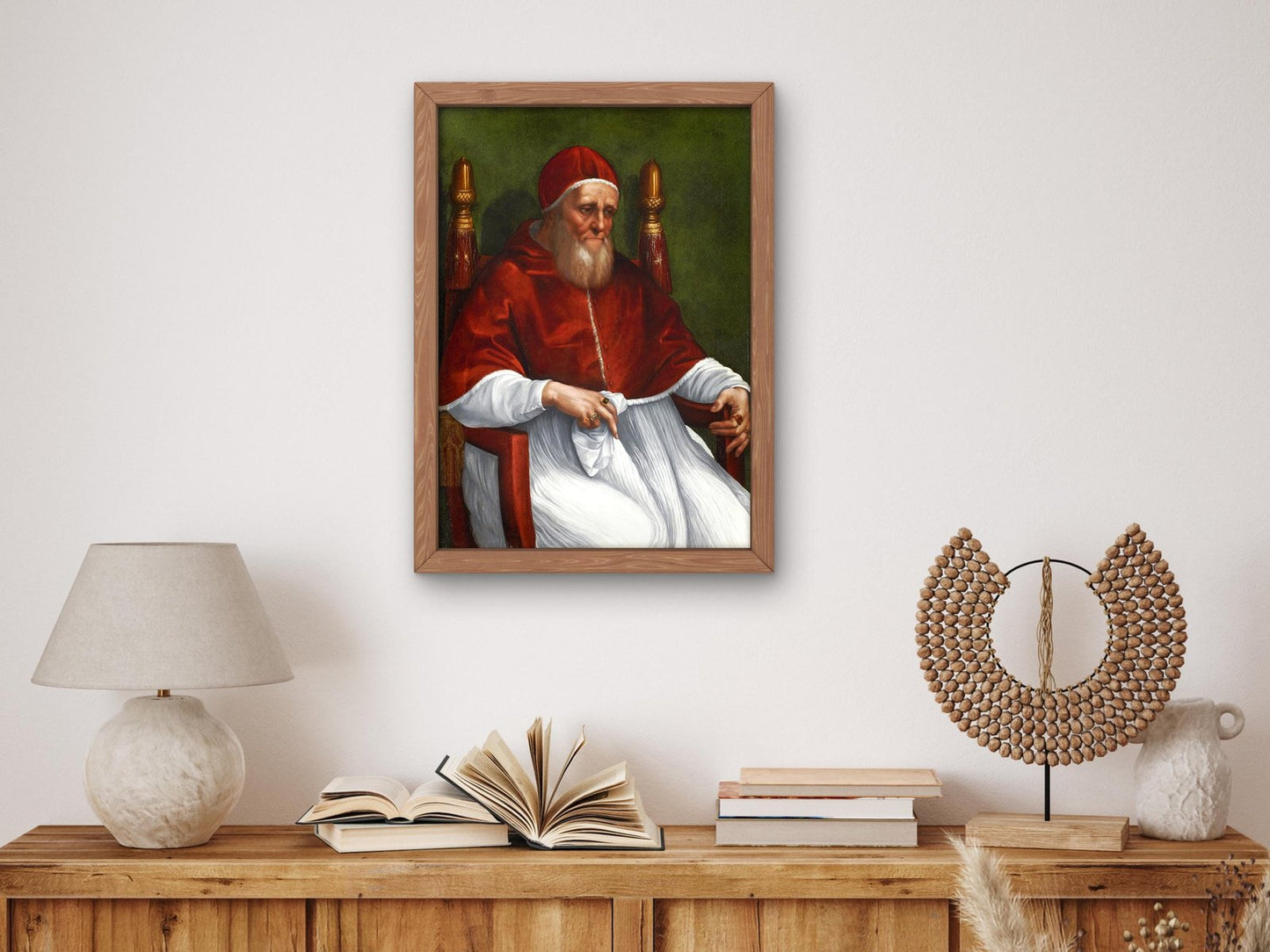 Portrait of Pope Julius II by Raphael, 1511, Renaissance, fine art print
