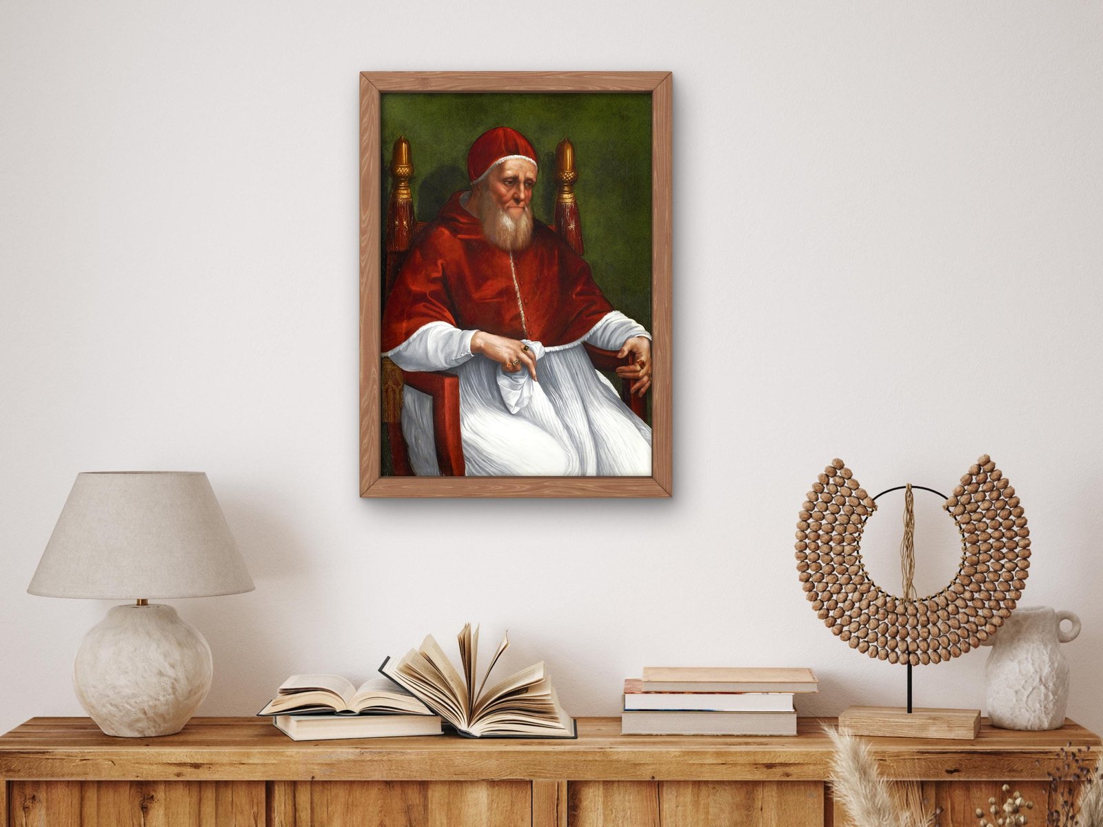 Portrait of Pope Julius II by Raphael, 1511, Renaissance, fine art print