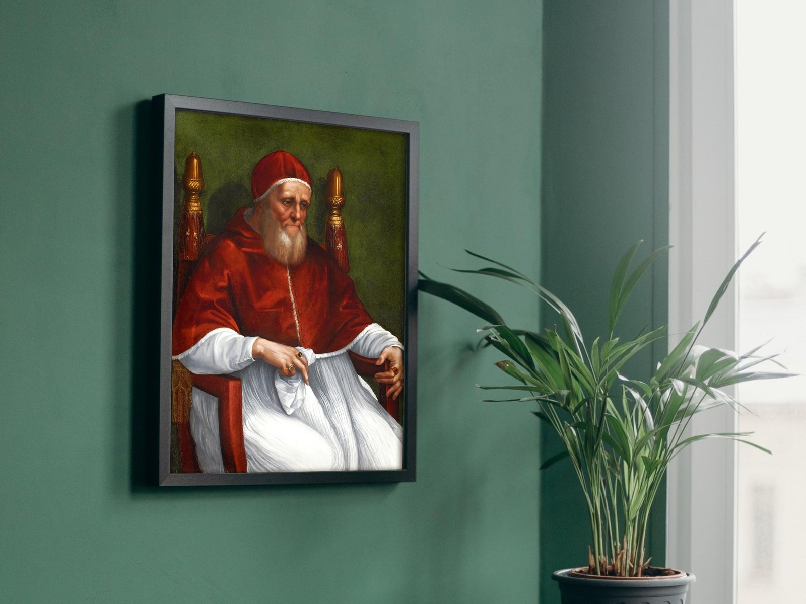 Portrait of Pope Julius II by Raphael, 1511, Renaissance, fine art print