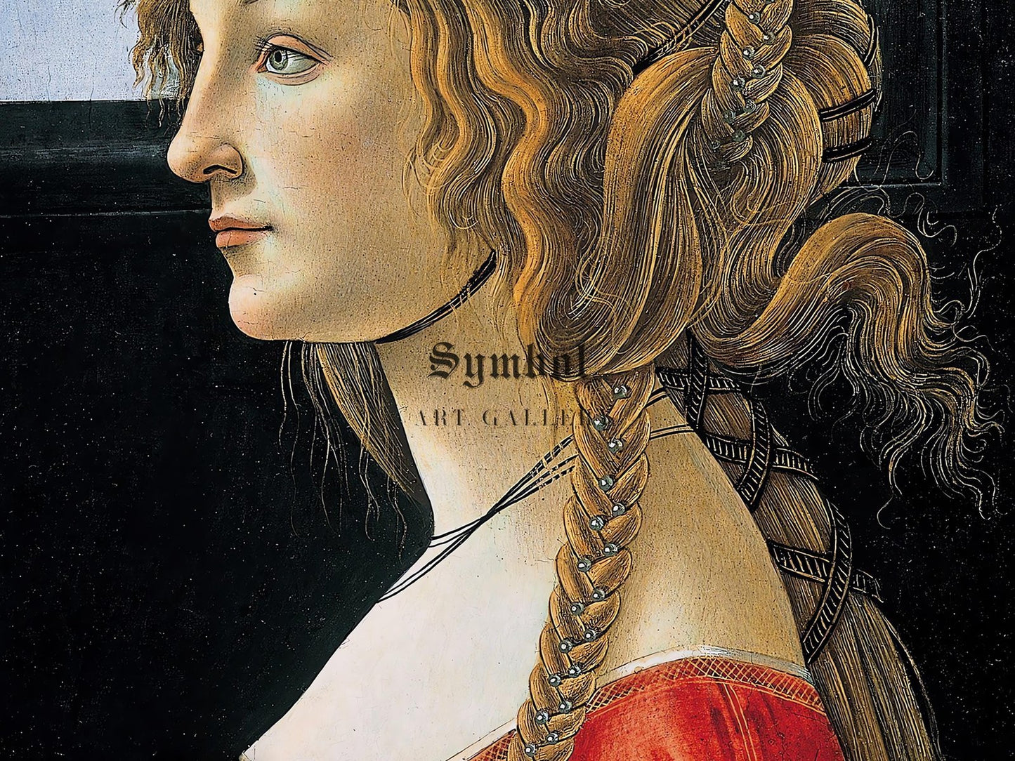 Portrait of Simonetta Vespucci by Sandro Botticelli, 1476, Renaissance, fine art print