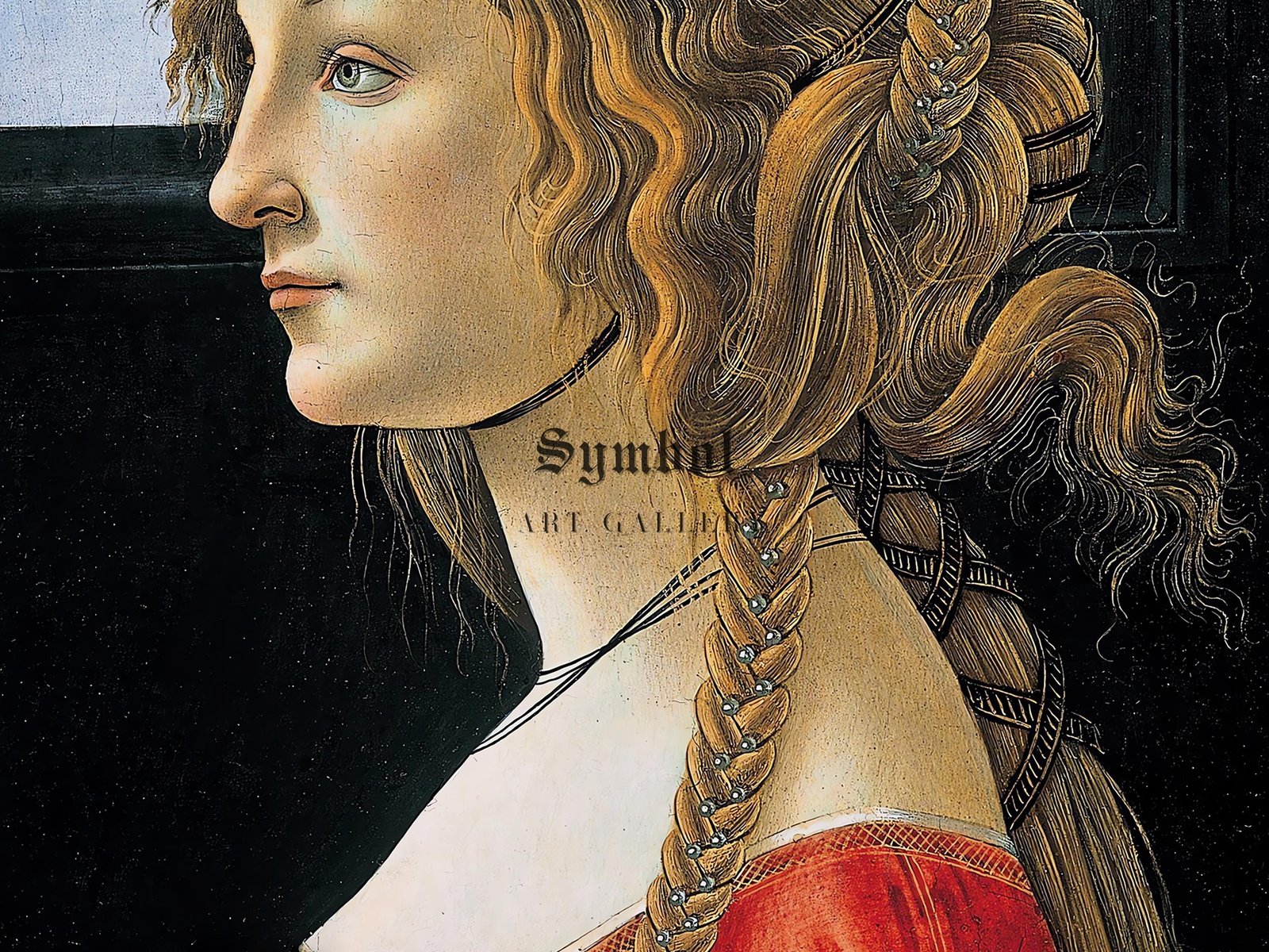 Portrait of Simonetta Vespucci by Sandro Botticelli, 1476, Renaissance, fine art print