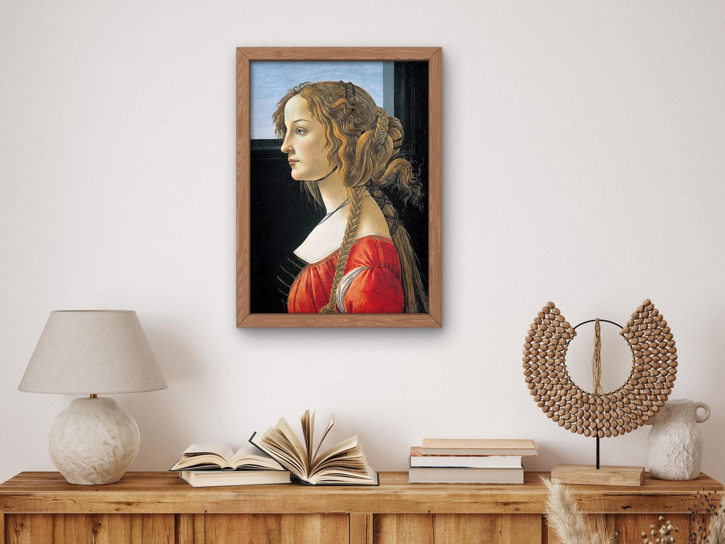 Portrait of Simonetta Vespucci by Sandro Botticelli, 1476, Renaissance, fine art print
