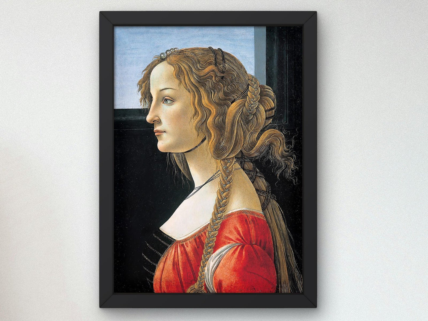 Portrait of Simonetta Vespucci by Sandro Botticelli, 1476, Renaissance, fine art print