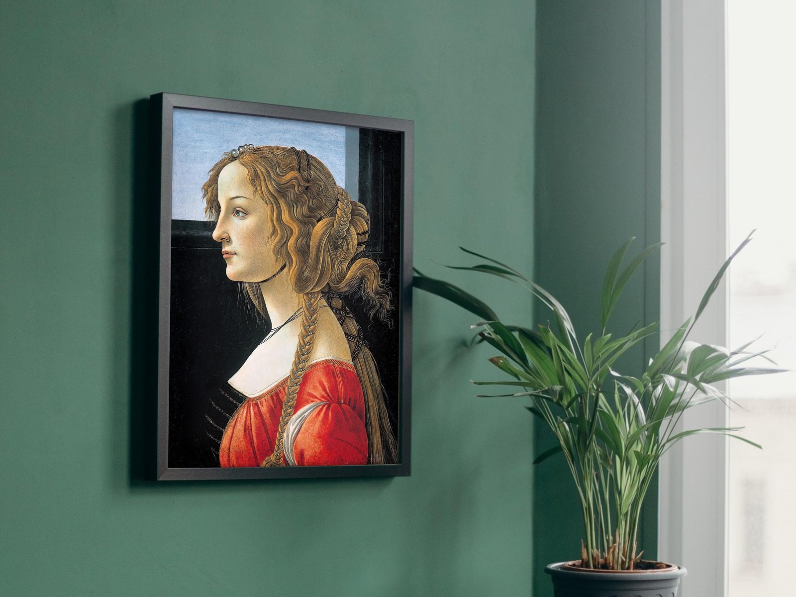 Portrait of Simonetta Vespucci by Sandro Botticelli, 1476, Renaissance, fine art print
