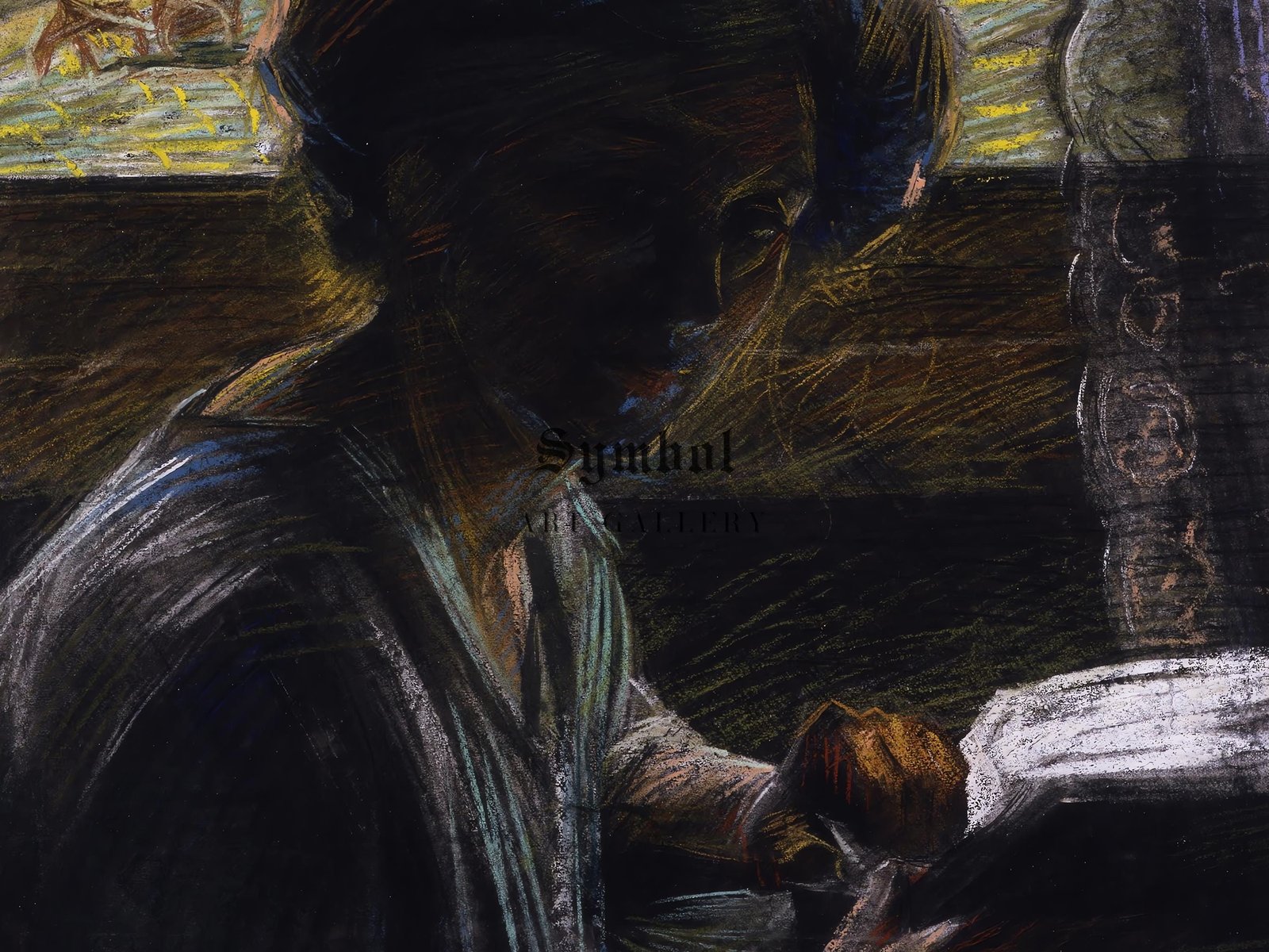 Portrait of the Artist's Sister Reading by Umberto Boccioni, 1909, Futurism and Constructivism, fine art print