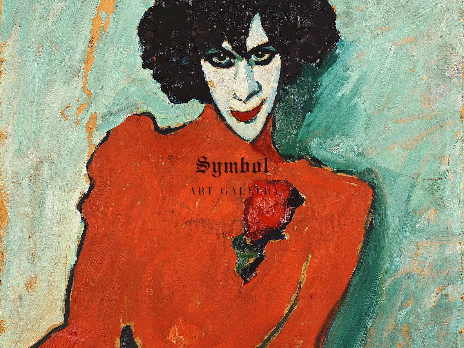 Portrait of the Dancer Aleksandr Sakharov by Alexej von Jawlensky, 1909, Expressionism and Fauvism, fine art print