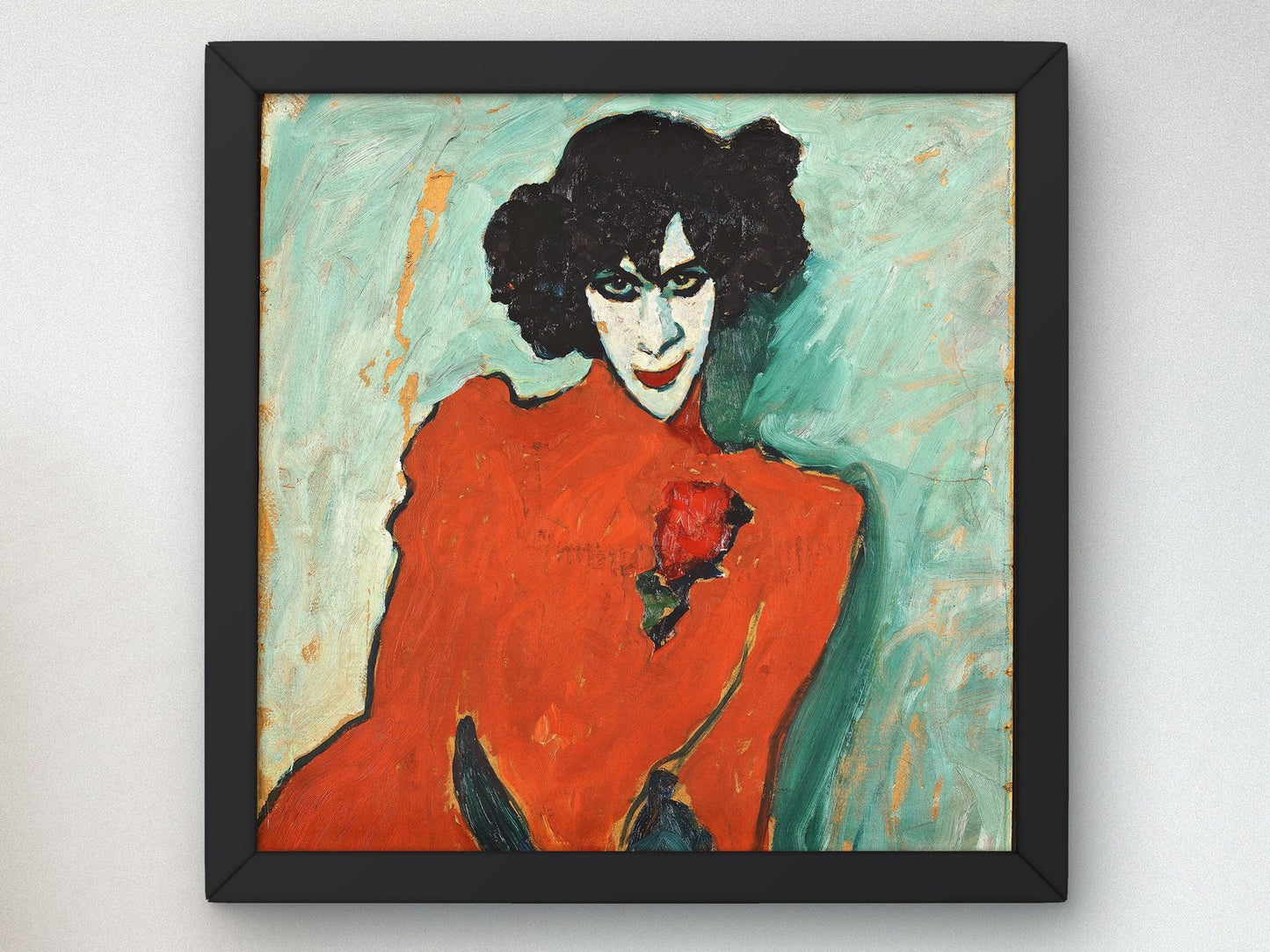 Portrait of the Dancer Aleksandr Sakharov by Alexej von Jawlensky, 1909, Expressionism and Fauvism, fine art print