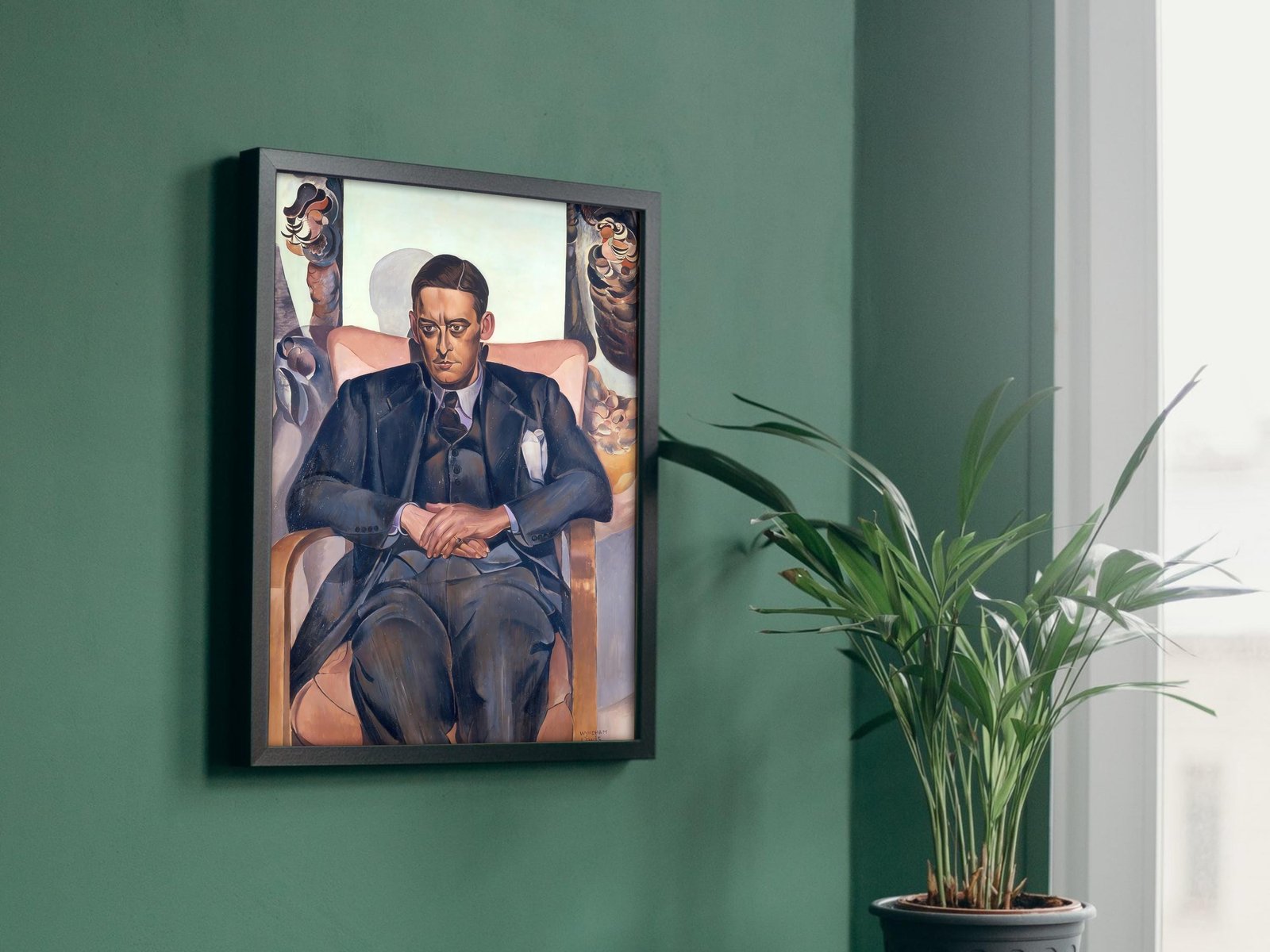 Portrait of T.S. Eliot by Wyndham Lewis, 1938, Art Deco and American Modernism, fine art print