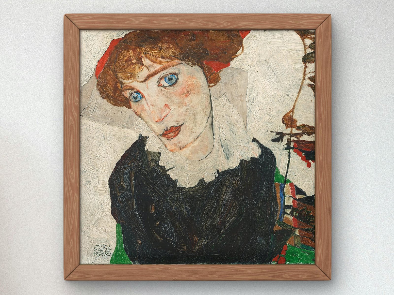 Portrait of Wally by Egon Schiele, 1912, Expressionism and Fauvism, fine art print