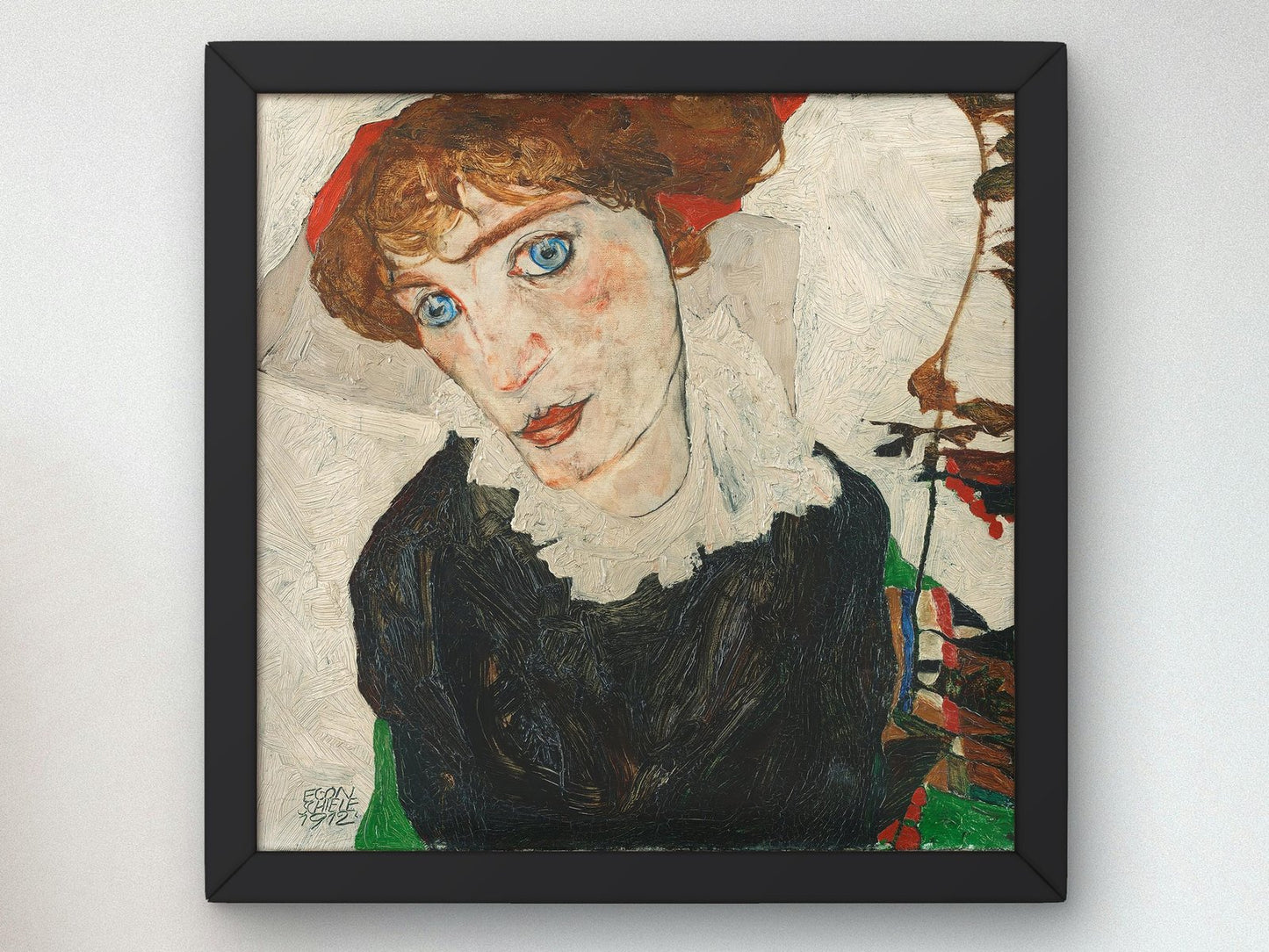 Portrait of Wally by Egon Schiele, 1912, Expressionism and Fauvism, fine art print