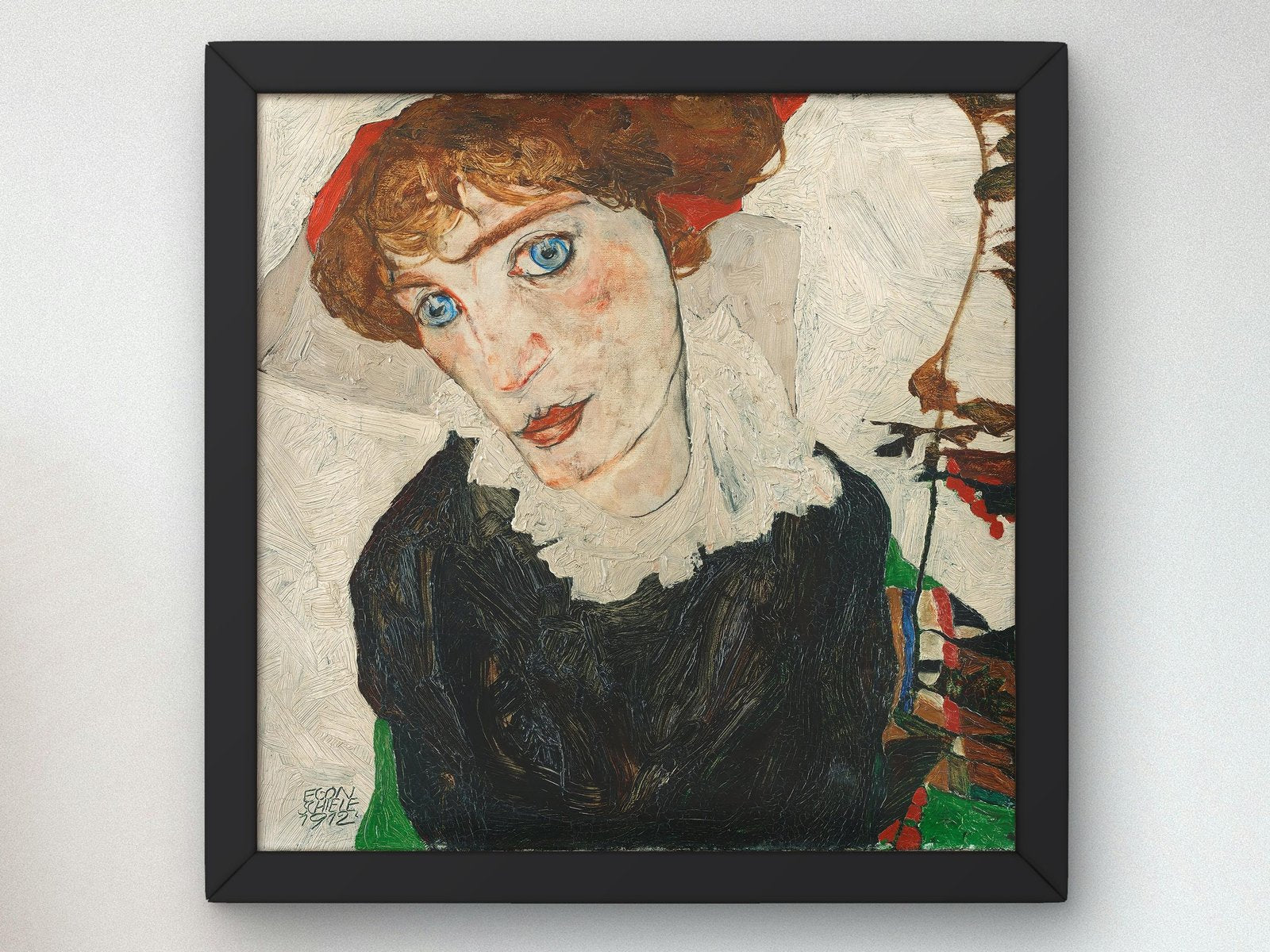 Portrait of Wally by Egon Schiele, 1912, Expressionism and Fauvism, fine art print