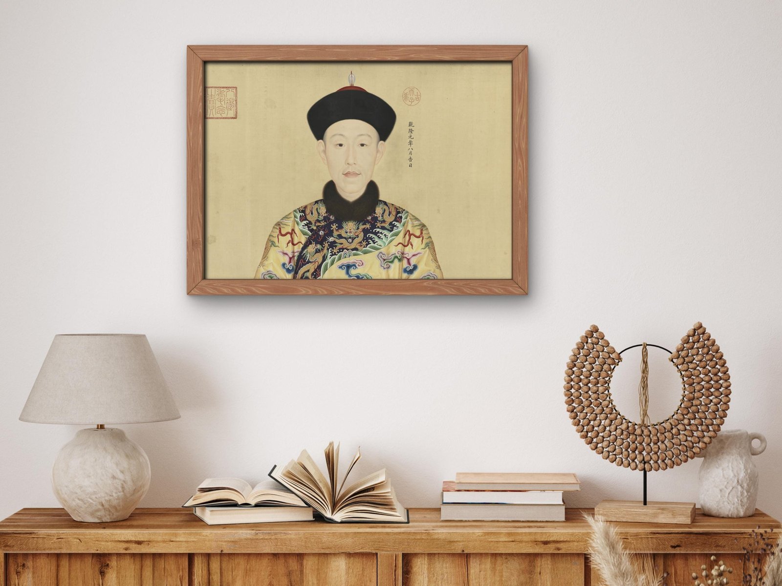 Portraits of Qianlong Emperor and Twelve Consorts by Giuseppe Castiglione, 1736, Rococo and Neoclassicism, fine art print