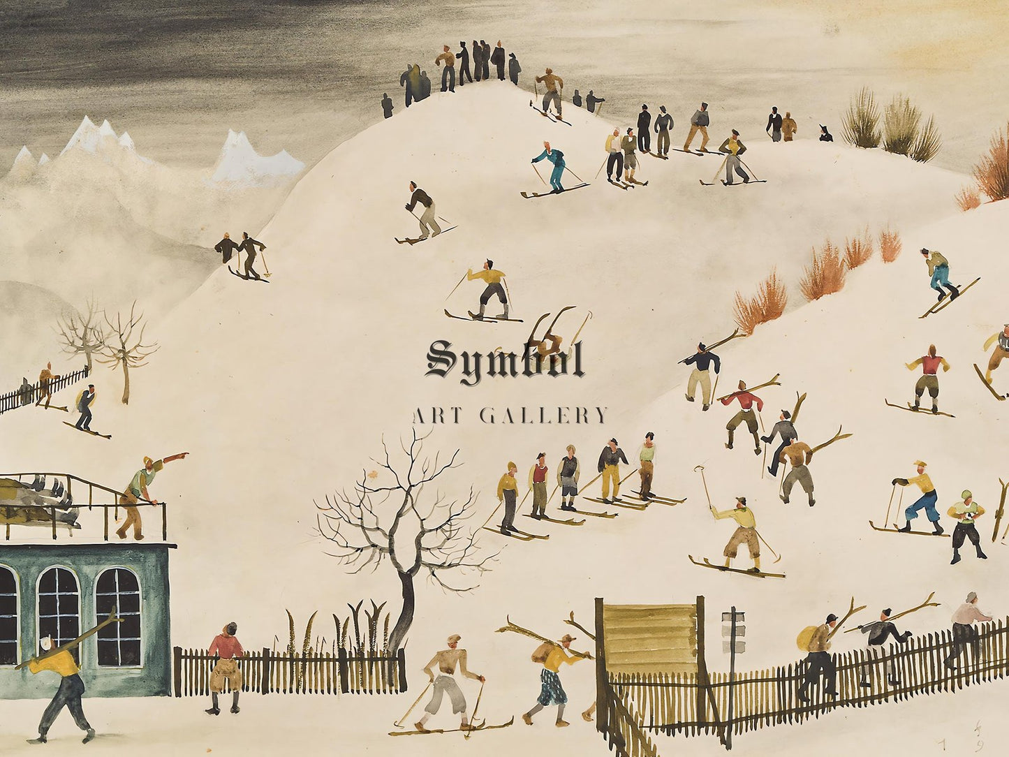 Practicing Meadow by Franz Sedlacek, 1936, Art Deco and American Modernism, fine art print
