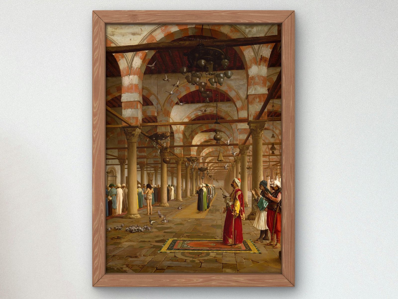 Prayer in the Mosque by Jean-Léon Gérôme, 1871, Orientalism and Exoticism, fine art print