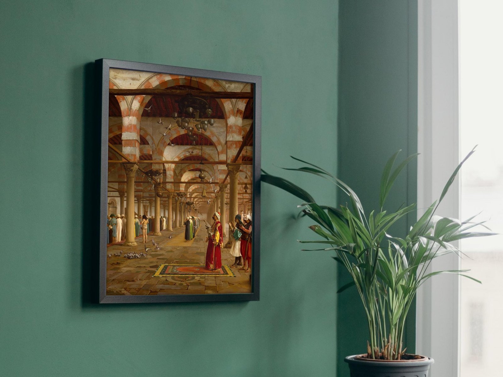 Prayer in the Mosque by Jean-Léon Gérôme, 1871, Orientalism and Exoticism, fine art print