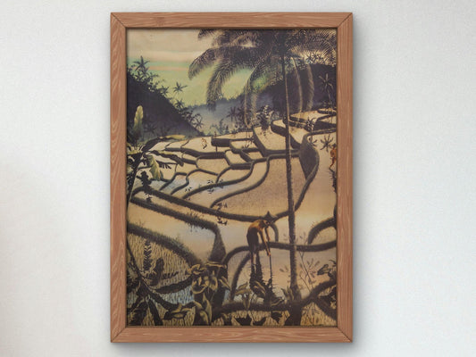 Preanger Landscape by Walter Spies, 1923, Art Deco and American Modernism, fine art print