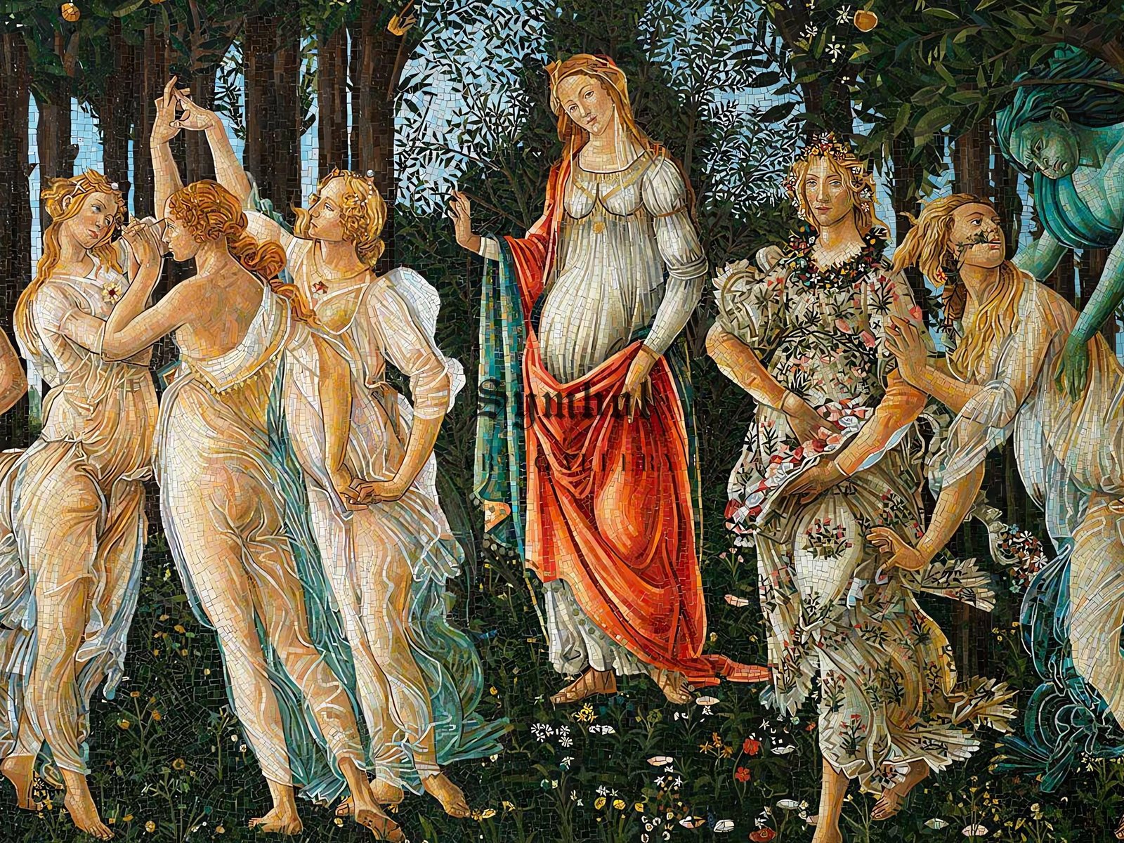 Primavera by Sandro Botticelli, 1478, Renaissance, fine art print