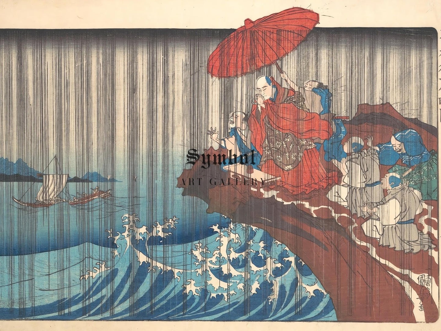 Japanese woodblock print by Utagawa Kuniyoshi, 1835, ukiyo-e, fine art print