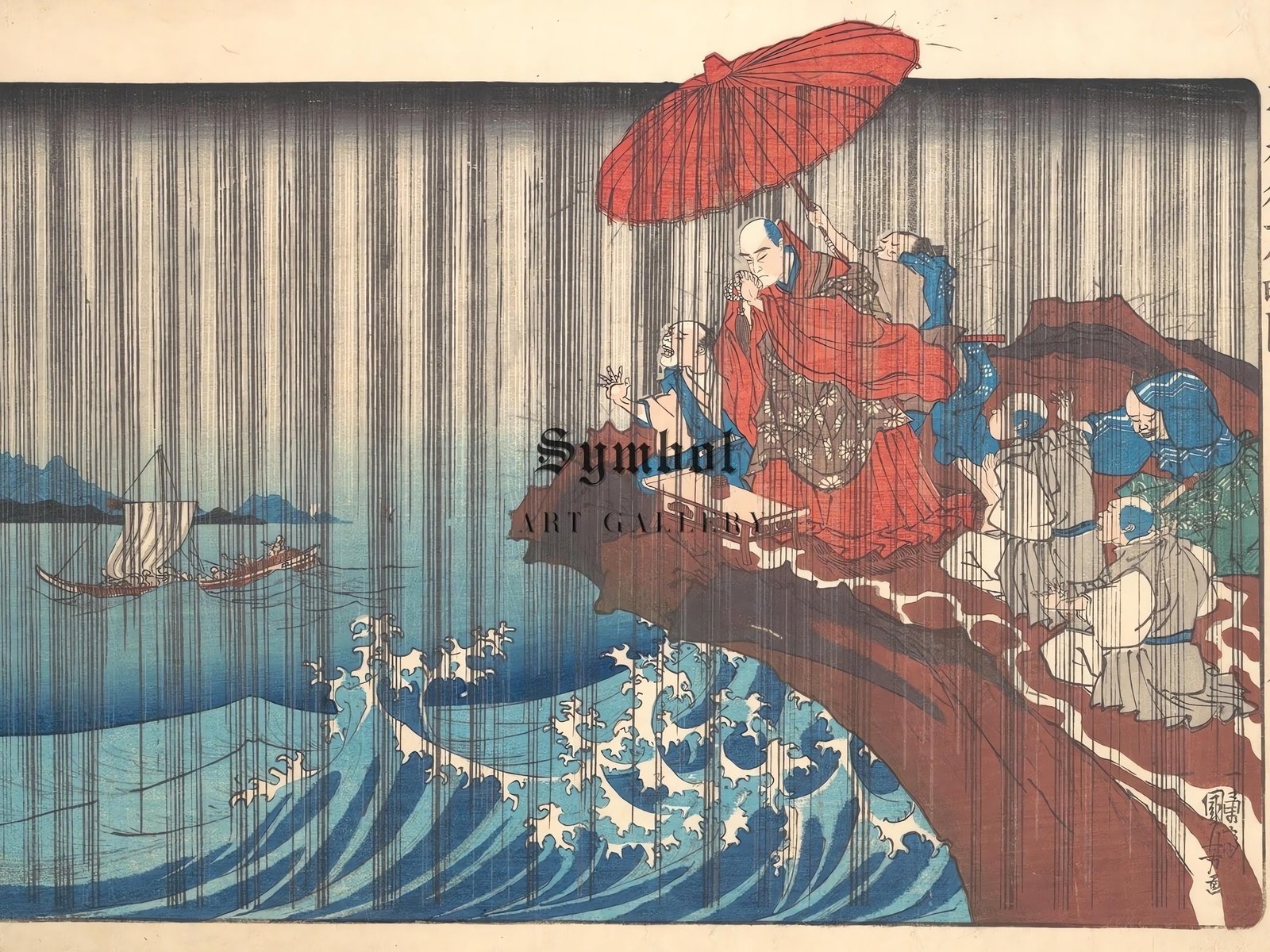 Japanese woodblock print by Utagawa Kuniyoshi, 1835, ukiyo-e, fine art print
