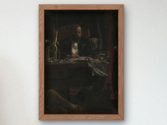 Professor Benjamin Howard Rand by Thomas Eakins, 1874, Realism and Naturalism, fine art print