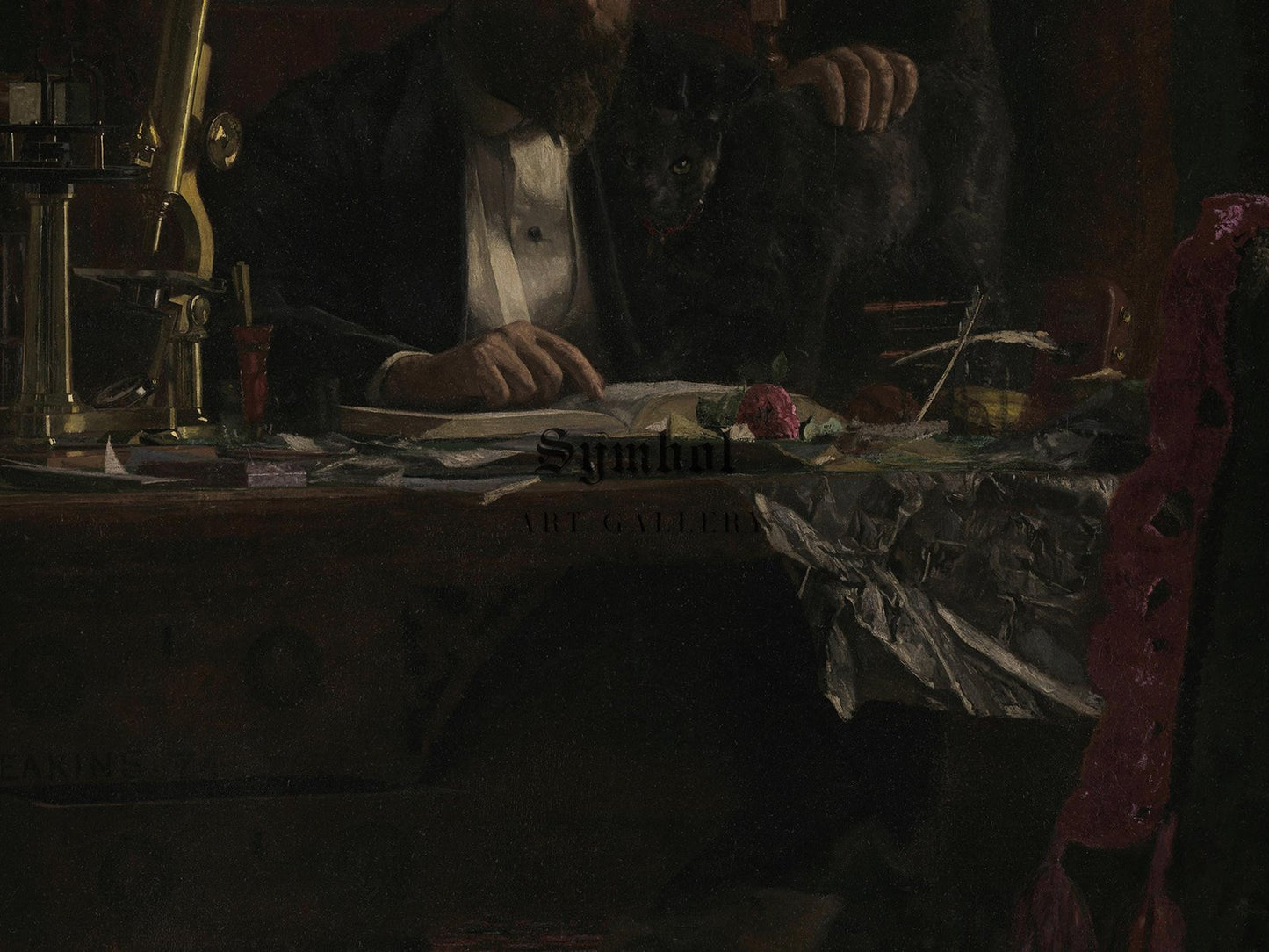 Professor Benjamin Howard Rand by Thomas Eakins, 1874, Realism and Naturalism, fine art print