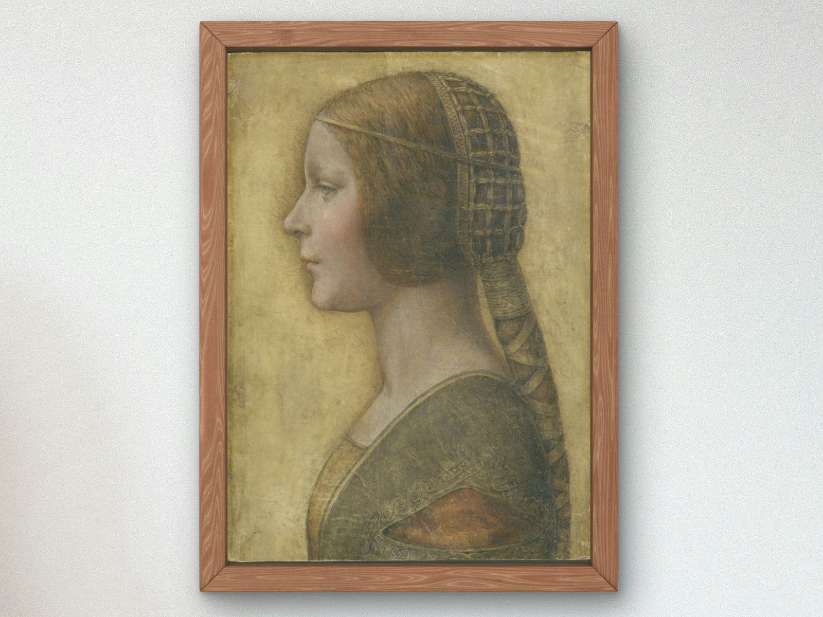 Profile of a Young Fiancee by Leonardo da Vinci, Renaissance, fine art print