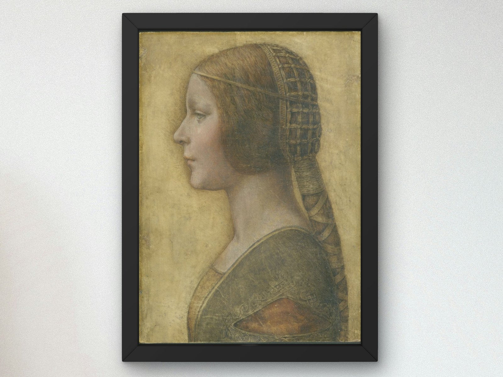 Profile of a Young Fiancee by Leonardo da Vinci, Renaissance, fine art print